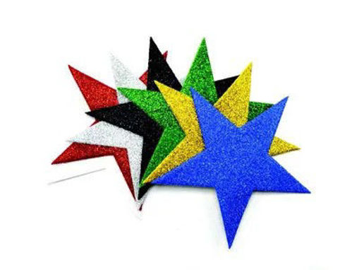 Picture of Sac de foam glitter forme étoile 10pcs EVA20718